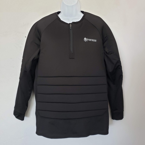 Fortress Womens Large Black Puffer Coat BasePro 1/4 Zip Quarter All Weather Gear - Picture 1 of 9